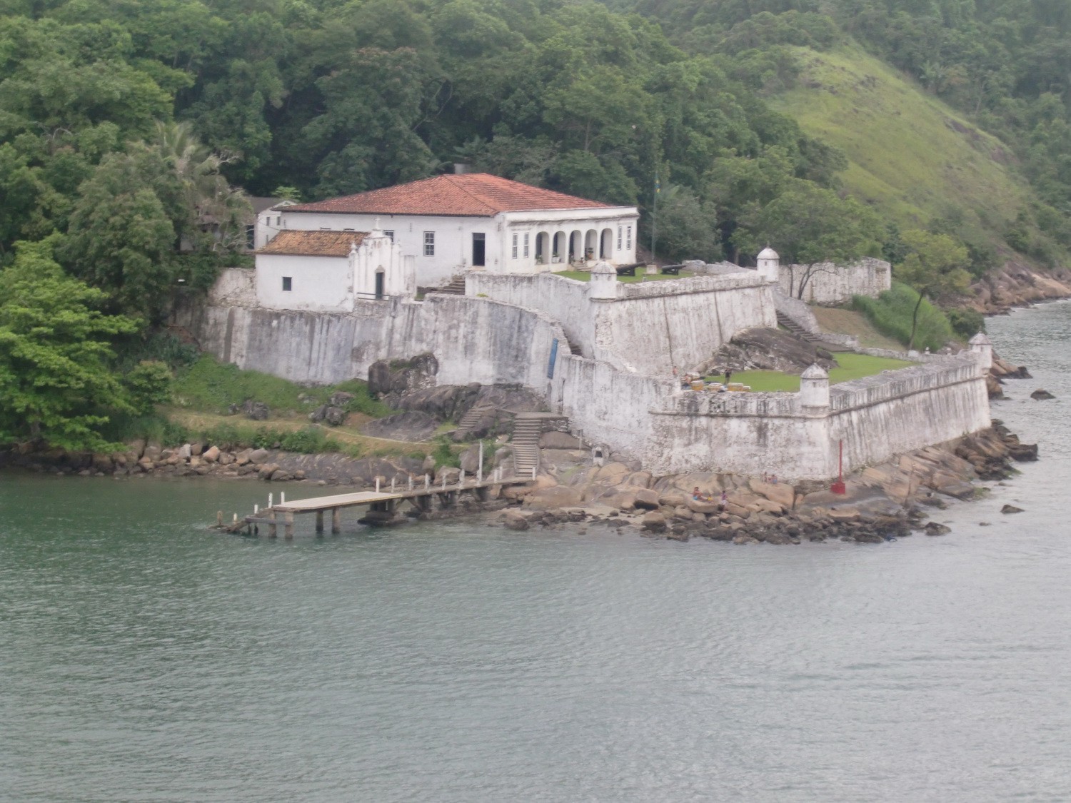 Fort at the entrance of the channel to the port